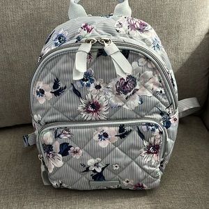 Vera Bradley Mini Backpack in Performance Twill in Park Stripe
